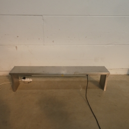 Stainless steel chef's rack with infrared heating bridge Hatco GRAH-42